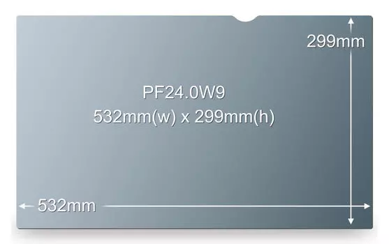 Экран защиты информации для монитора 3M PF240W9B (7100011180) 24" черный