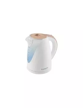 Электрочайник Scarlett SC-EK18P43 белый с бежевым