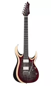 Электрогитара Cort X700-Duality-II-LVB X Series красная с чехлом