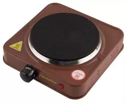 Электроплитка Матрёна МА-061, коричневый, блин