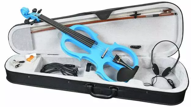 Электроскрипка ANTONIO LAVAZZA EVL-01 BL 4/4 ГОЛУБАЯ