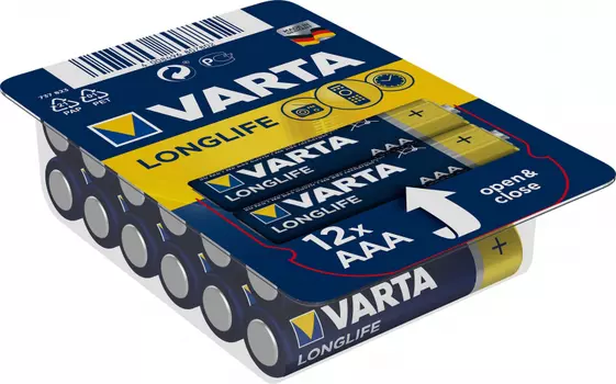 Элемент питания VARTA Longlife AAA блистер 12шт.