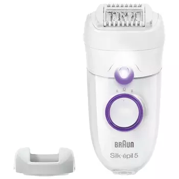 Эпилятор Braun S5SE5-505P с насадками White Purple