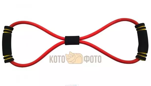 Эспандер Восьмёрка LATEX INDIGO MEDIUM 1 жгут SM-063 Красный