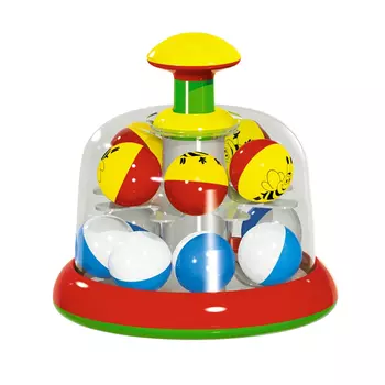 Юла-карусель с шариками 17 см в пакете 01323