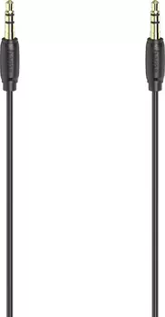 Кабель аудио Hama H-205117 Jack 3.5 (f)/Jack 3.5 (f) 0.5м. Позолоченные контакты черный (уп.:1шт) (00205117)