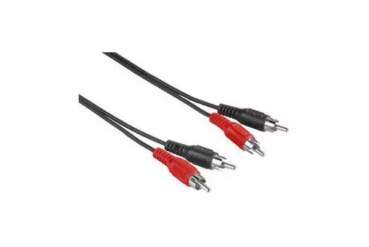 Кабель аудио Hama H-30469 2хRCA (m)-2хRCA (m) 10м черный (00030469)