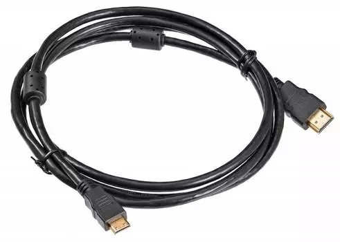 Кабель аудио-видео Buro HDMI (m)-Mini HDMI (m) 1.8м ферриткольца контакты позолото черный