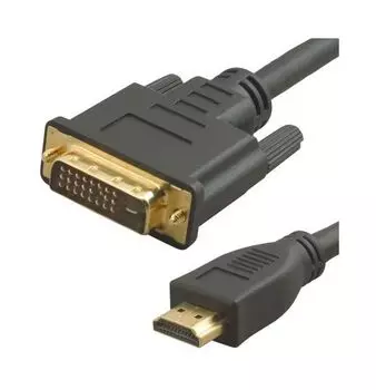 Кабель аудио-видео Lazco WH-141 HDMI (m)/DVI-D(m) 15м. Позолоченные контакты черный (WH-141(15M))