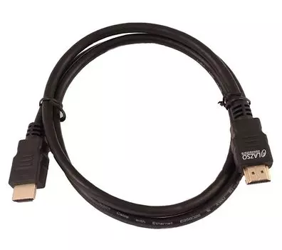 Кабель аудио-видео LAZSO WH-111 HDMI (m)/HDMI (m) 1м. Позолоченные контакты черный (WH-111(1M))