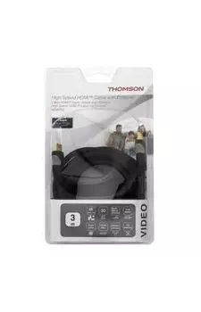 Кабель аудио-видео Thomson High Speed HDMI (m)-HDMI (m) 3м ферриткольца контакты позолото черный (00132107)