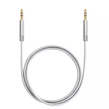 Кабель AUX Pro Deppa 3.5мм-3.5мм алюминий 1.2м серебро 72198