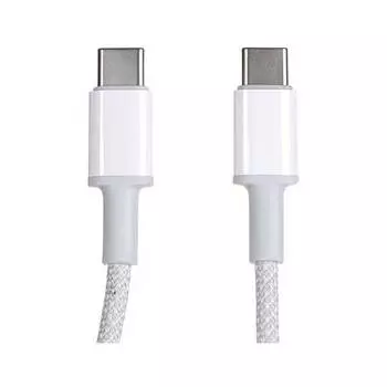 Кабель Baseus High Density Braided Type-C - Type-C 100W 2m White CATGD-A02