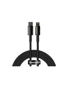 Кабель Baseus Tungsten Gold Lightning - USB Type-C 2m Black CATLWJ-A01