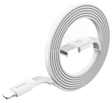 Кабель Baseus USB - Lightning 2A 1m White CALZY-B02