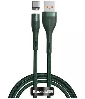 Кабель Baseus Water Drop-Shaped Lamp USB - Type-C 66W 2m Green CATSD-N06