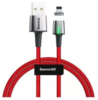 Кабель Baseus Zinc Magnetic Cable USB - Lightning 2.4A 1m Red CALXC-A09