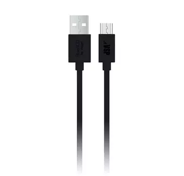 Кабель BoraSCO USB - Micro USB, 1м, черный,