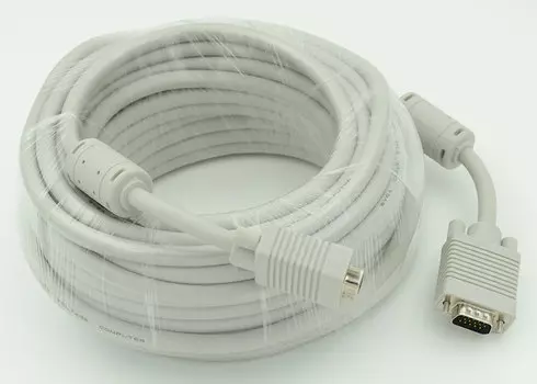 Кабель CABLE30 DB15 (m) DB15 (m) 30м феррит.кольца белый