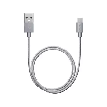 Кабель Deppa microUSB 1.2m alum gray