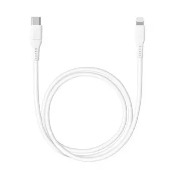 Кабель Deppa USB-C - Lightning MFI 60W 1.2м белый 72231