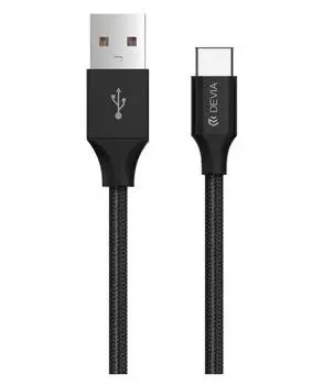 Кабель Devia Gracious Cable For Type-C (5V.2.1A 2M) - Black