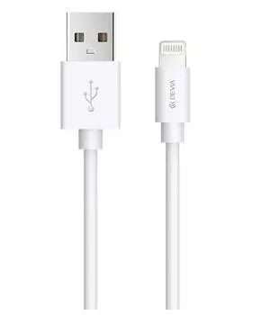 Кабель Devia Kintone Cable For Lightning V2 (5V 2.1A. 1M) - White