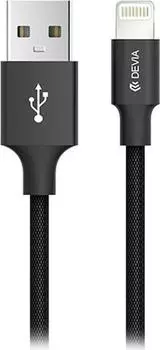 Кабель Devia Pheez 1m Lightning - Black