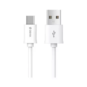 Кабель Devia USB Type-C Smart Cable 2M - White