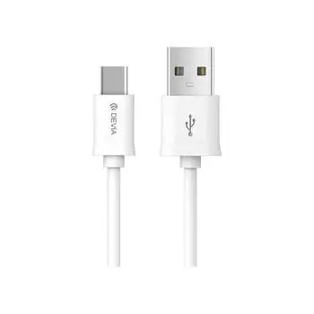 Кабель Devia USB Type-C Smart Cable - White