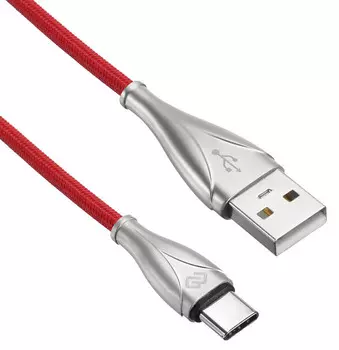 Кабель Digma USB A (m) USB Type-C (m) 2м красный