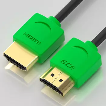 Кабель Greenconnect Slim HDMI v2.0 0.5m Green GCR-51579