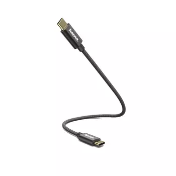 Кабель Hama 00183333 USB Type-C (m) USB Type-C (m) 0.2м черный