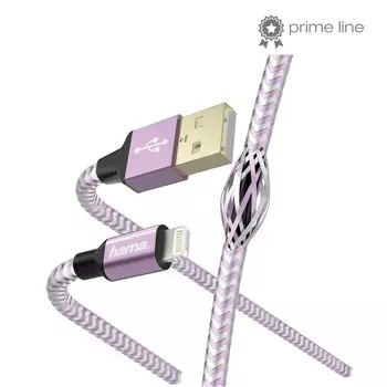 Кабель Hama 00187202 Lightning USB 2.0 (m) 1.5м фиолетовый