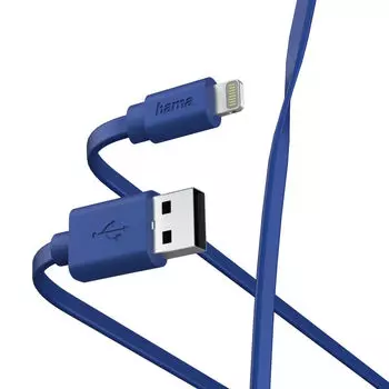 Кабель Hama 00187232 Lightning USB 2.0 (m) 1м синий