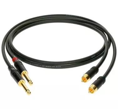 Кабель Klotz AL-RP0030 акустический RCA-Jack 30см 2шт