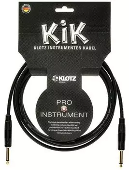 Кабель Klotz KIKKG4.5PRSW KIK инструментальный 4,5м прямой/угловой коннекторы