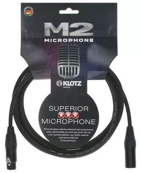 Кабель Klotz M2FM1-0300 M2 микрофонный XLR 3м