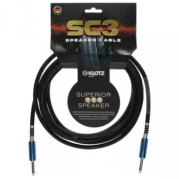 Кабель Klotz SC3PP03SW SC3 акустический 6.35мм 3м