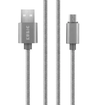 Кабель Kubic C05M Gray USB - micro USB текстиль 3м серый