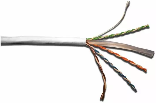 Кабель LANMASTER TWT UTP, 4 пары, Кат.6, LSZH, белый, 305 метров (TWT-6UTP-LSZH)