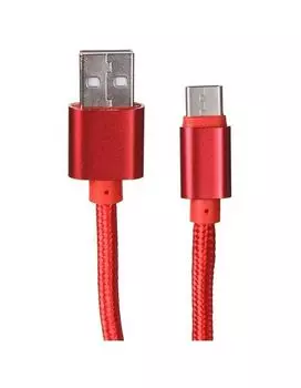 Кабель Media Gadget USB - Type-C 2A 1.0m Red MGC011TRD