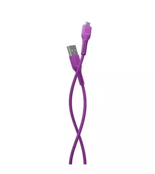Кабель More choice K16m Purple USB 2.0A micro USB TPE 1м