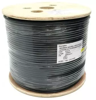 Кабель NEOMAX F/UTP cat.5e 4 пары (305 м) 0.52 мм (24 AWG) Медь, внешний, PE, черный (NM20031)