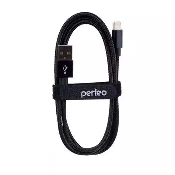 Кабель Perfeo USB - Lightning 3m Black I4304