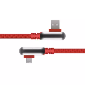 Кабель Rombica Digital Electron M Red USB - micro USB нейлоновая оплетка 1.2м красный