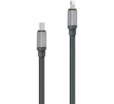 Кабель Rombica LINK-C Gray, USB Type-C - Apple Lightning (MFI)