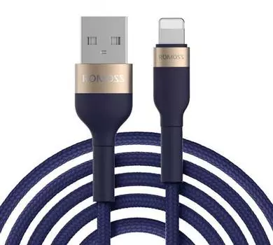 Кабель Romoss CB126 DYDC01010/CB126-81-733 USB (m)-Lightning (m) 2м синий