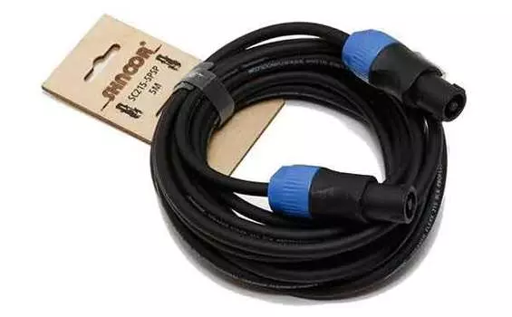 Кабель SHNOOR SC215-SPSP-5m акустический гибкий 2x1,5мм Speakon 5м