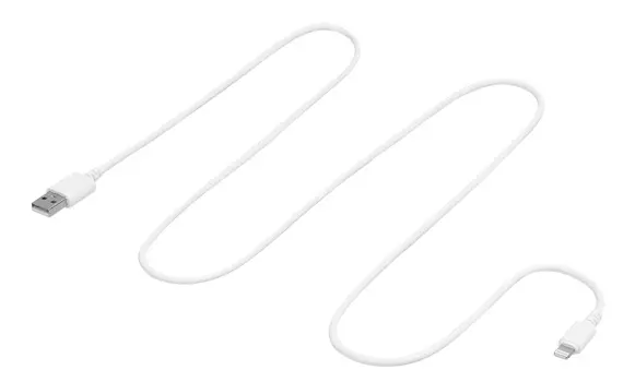 Кабель SunWind USB (m)-Lightning (m) 1.2м белый блистер